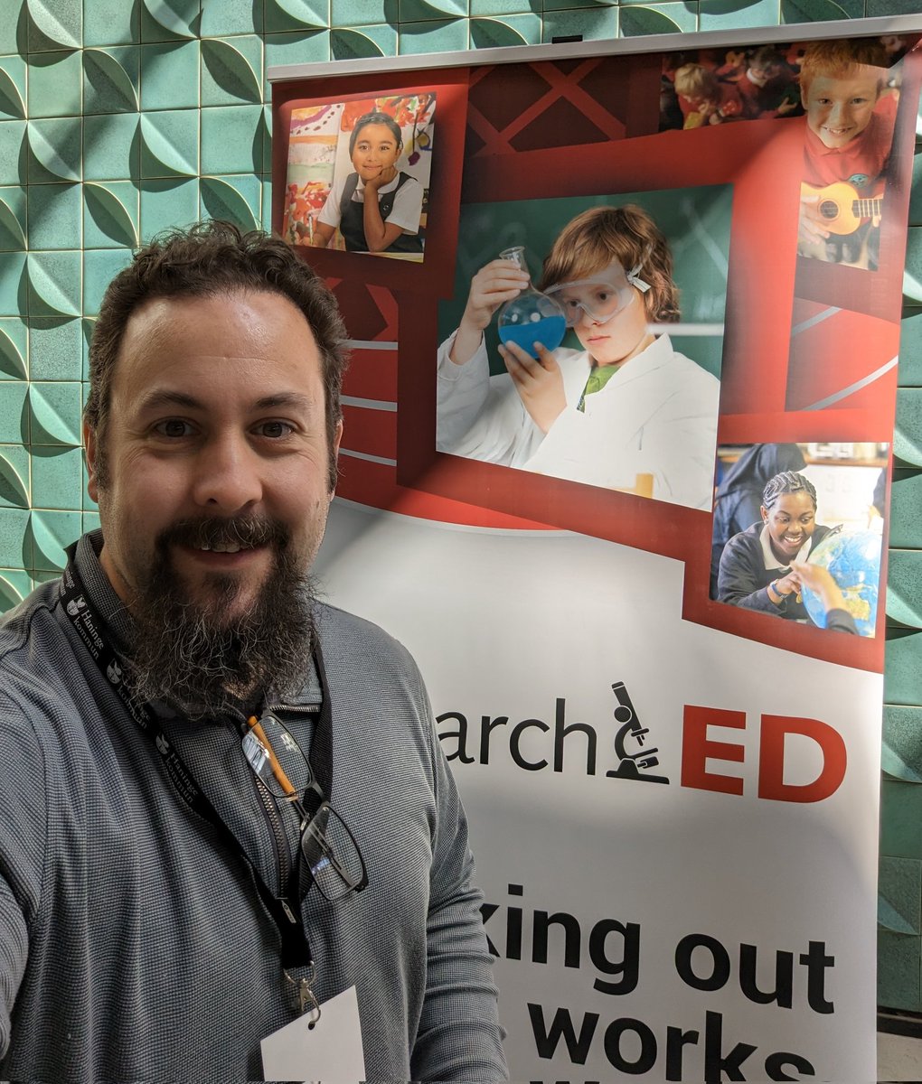HowardGees's tweet photo. Over the years I've had so many photos with these roller banners behind me that Google photos now prompts to find out if stock photo 'science boy' is a relation.#rEDScand23 #REdHan https://t.co/MoxcIWTqax
