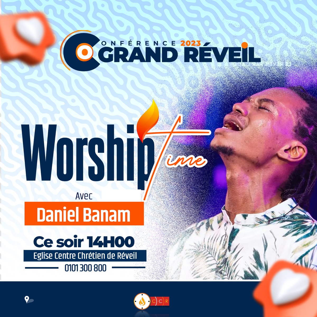 PasteurYd's tweet photo. 𝐂𝐎𝐍𝐅𝐄́𝐑𝐄𝐍𝐂𝐄 𝐆𝐑𝐀𝐍𝐃 𝐑𝐄́𝐕𝐄𝐈𝐋 🥳🤩😍
La conférence Grand Réveil c'est aussi le réveil par l'adoration!
Rejoignez-nous cet après-midi à sur nos différentes plate-formes en ligne pour un puissant moment d'adoration avec le Chantre Daniel Banam https://t.co/FWQgvv4TmA