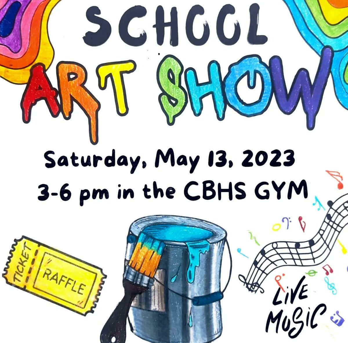 CBHSArt's tweet photo. Join us for our School Art Show
Saturday 5/13 from 3-6 
in the school gym.
🔊 Art exhib, Raffle, Live Music, Craft Station, Art Sale, and Cocoa Beach community! Handmade planters with variety of plants. Perfect Mother's day gift for all the plant mamas out there🪴❤️ Join us! https://t.co/XlUI8MvexU