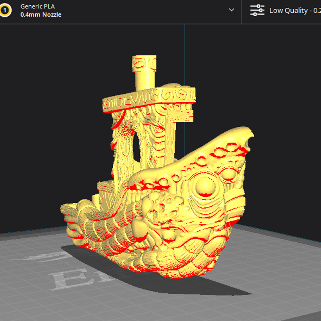 Benchy Cthulhu Edition.. finished. But to do a test print (10cm high), I'll just do half of the model. I'll cross my fingers 👀🤞🔥#benchy #3dprint #3Dprinting #3ddesigners #design #3D #Cthulhu #lovecraft #hplovecraft #horror #rpg #darkart #dnd #horrorart