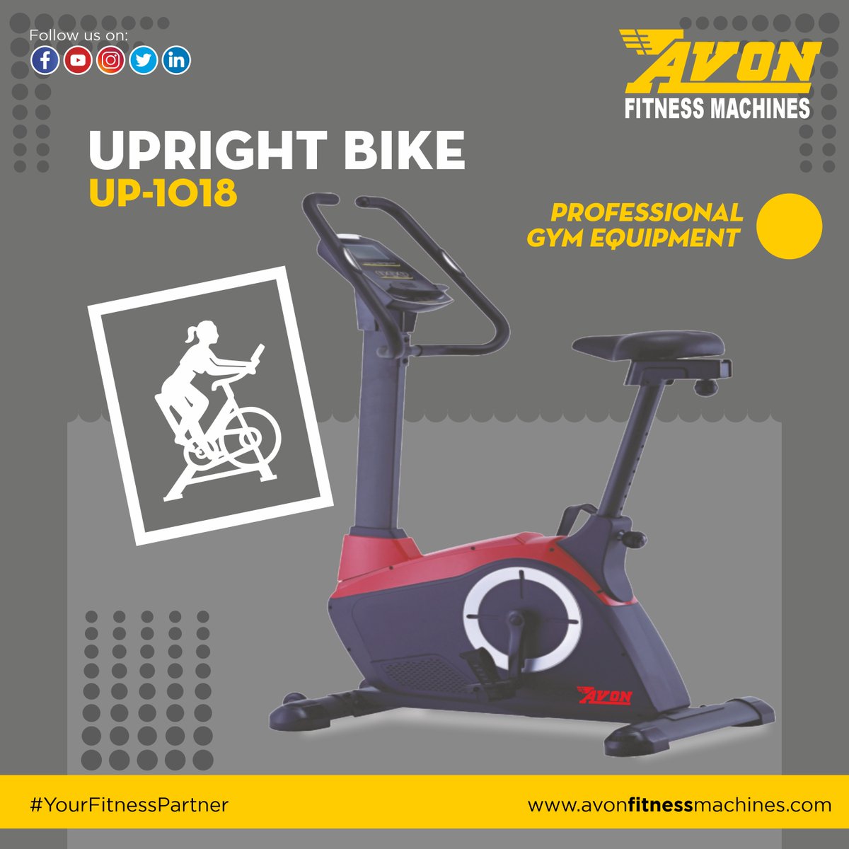 avon_fitness's tweet photo. Being fit and healthy is easier when you know how to do it better. Choose your own path to fitness with Upright Bike by Avon.
.
#YourFitnesssPartner #uprightbike #bike #excercising #crosstrainerworkout #workoutmotivation #workoutspecialist #workoutroutine #fitnessinfluencer https://t.co/xmtJPS1ka8