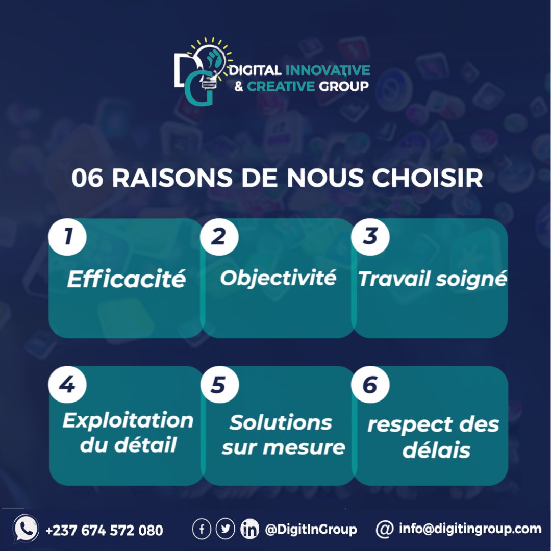 DigitInGroup's tweet image. C&apos;est essentiel de savoir ce qu&apos;on veut.

C&apos;est encore plus important de choisir avec accomplir ce que l&apos;on désire. 

A Digital Innovative &amp;amp; Creative Group , nous faisons le nécessaire pour votre satisfaction.

 #digital #creative #DigitInGroup #DigitalMarketing #SocialMedia