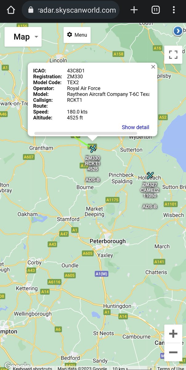 scan_sky's tweet photo. More RAF Cranwell 🇬🇧 Assets Airborne -

#RAF 🇬🇧 - Phenom 100 - #ZM334 - #CAMEL1

#RAF 🇬🇧 - T-6C Texan - #ZM327 - #CAMEL2

#RAF 🇬🇧 - T-6C Texan - #ZM330 - #RCKT1 https://t.co/pehDqbOfQH