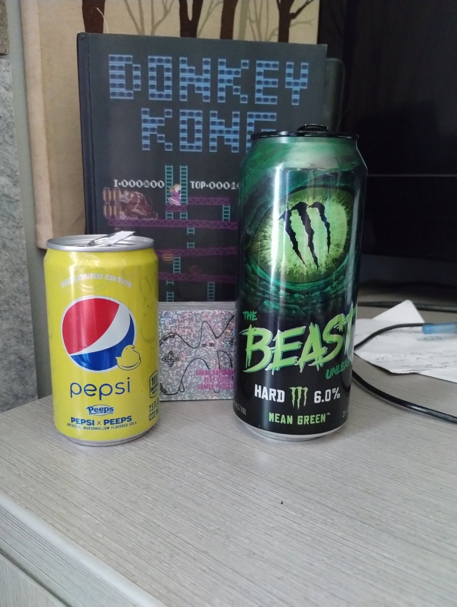 grand_video's tweet photo. The beverages from #GRPVG episode 216:
Hard Monster and Peeps Pepsi
https://t.co/UDtuqTMWZo https://t.co/70GuQuyLTO