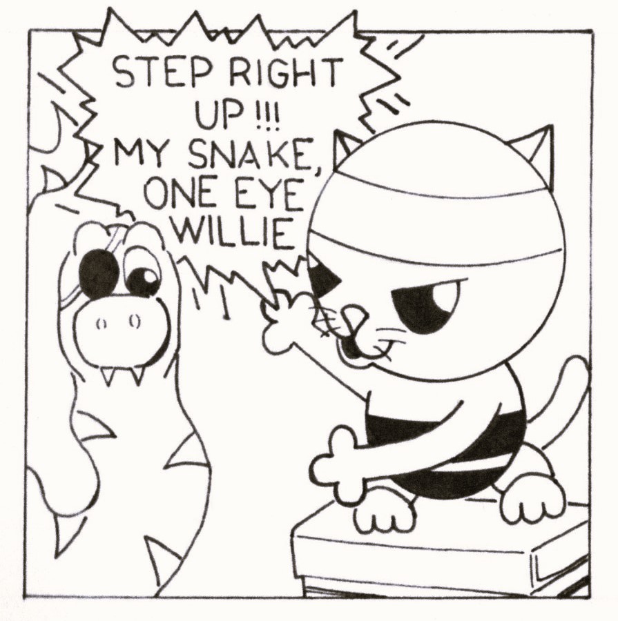 slap_comics's tweet photo. Oh Willow, you have a dirty mind.
(Tony & Bob # 34)
https://t.co/xf8VpNLp6U
#cartoonistsofinstagram #cartooncats #comicstrips #comics #snakehumor #doubleentendre #cartoonist #comicstriphumor https://t.co/4WJTvNmxzZ