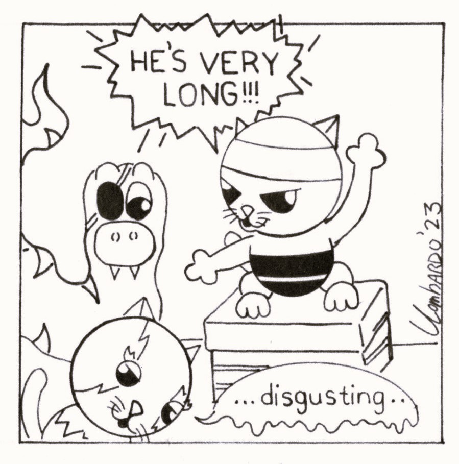 slap_comics's tweet photo. Oh Willow, you have a dirty mind.
(Tony & Bob # 34)
https://t.co/xf8VpNLp6U
#cartoonistsofinstagram #cartooncats #comicstrips #comics #snakehumor #doubleentendre #cartoonist #comicstriphumor https://t.co/4WJTvNmxzZ