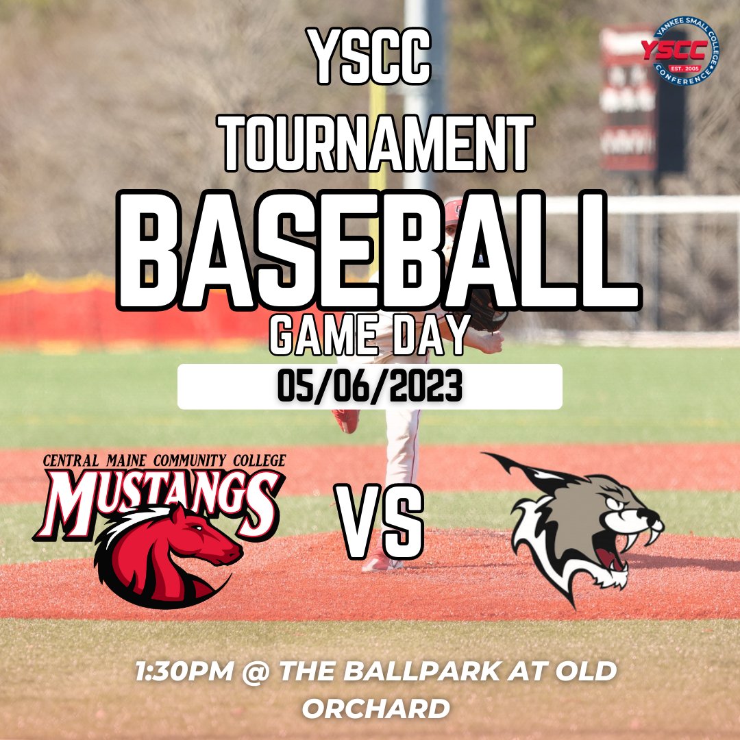 CMCCMustangs's tweet photo. Yankee Conference Tournament Game Day!
Go Mustangs! π΄ βΎ
π NHTI
β 1:30pm
π OOB Ballpark
π½οΈ https://t.co/Efl0O20z4d
#cmmustangs #cmfamily #cmcc #college #baseball #yankeeconference https://t.co/52NgmkpJkD