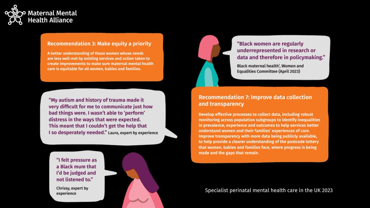 MMHAlliance's tweet photo. Currently not all mums and families receive the specialist #PerinatalMentalHealth care they need. A better understanding of those whose needs are less well met is vital and action must be taken to make sure maternal mental health care is equitable for all. #TurnTheMapGreen #MMHAW https://t.co/CxANGiA6sK