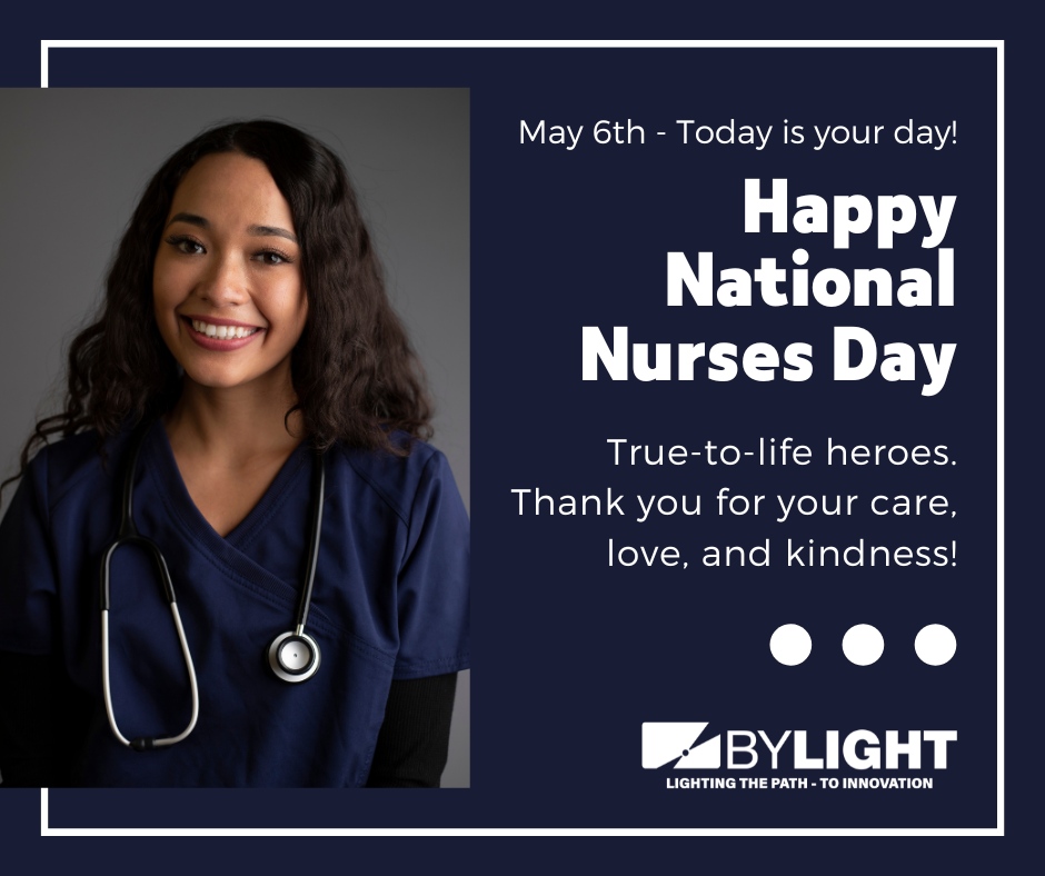 ByLightLLC's tweet image. On this National Nurses Day, By Light sends our thanks and admiration to the nurses who heal, comfort, and protect us and our loved ones through the toughest times. Thank you for being the front-line angels of the healthcare community! #ByLight #NationalNursesDay
