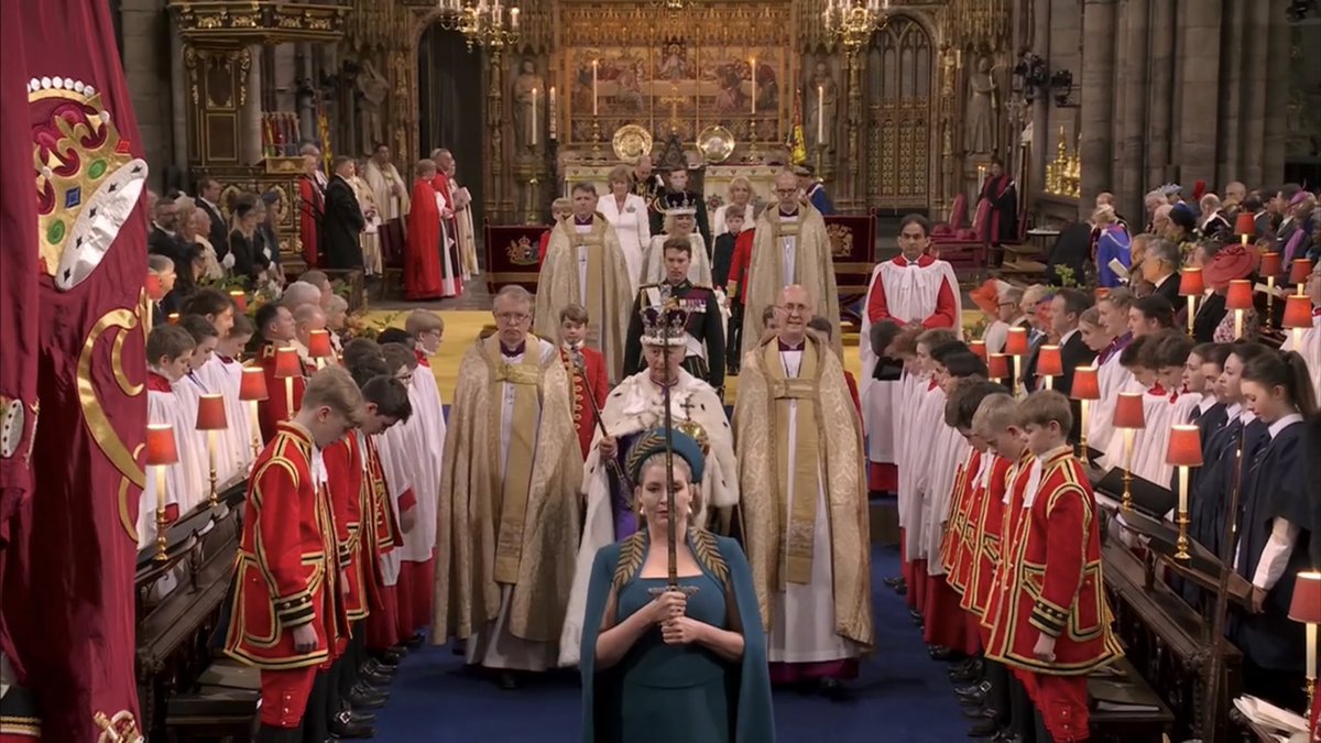 chrisgolds's tweet photo. Penny Mordaunt has done extraordinarily well holding a sword for all that time. What a privilege for her and exceptionally well done. Surely a future PM? #Coronation https://t.co/yW80xL6IGj