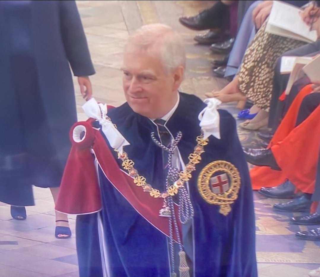 Andrew wearing his Jim Fixed It For Me badge