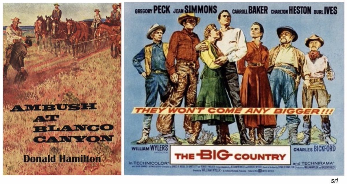 SaveRedlandLibr's tweet photo. 3:20pm TODAY on @5ACTION_tv
The 1958 #Western film🎥 “The Big Country” directed by #WilliamWyler from a screenplay by James R.Webb, Sy Bartlett & Robert Wilder
Based on #DonaldHamilton’s 1958 novel📖 “Ambush at Blanco Canyon”
🌟#GregoryPeck #JeanSimmons #CharltonHeston https://t.co/Qwj4ePzSkq