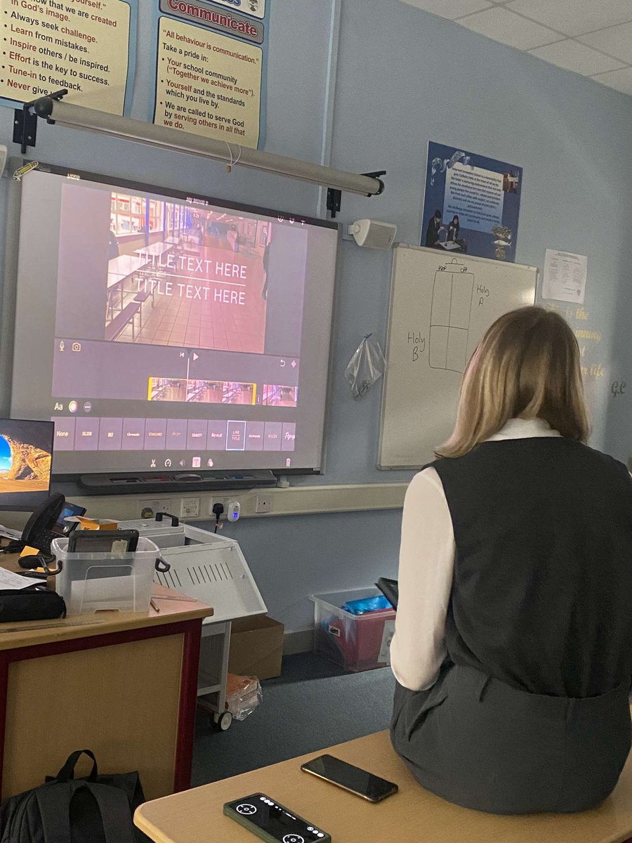 Yesterday, our now 6th year DA Katie and Riyana got creative and filmed a tour of the school via drone for our S1s coming in August.
 They're now using their ipad skills to edit!  
We look forward to seeing the end result and hope that the S1s will  find it useful!
