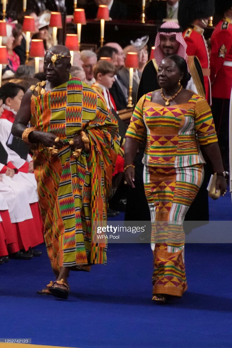 3 African kings at the coronation of King Charles III of UK HM King Mswati III of Eswatini 🇸🇿 and HRH Inkhosikati LaMbikiza HM King Letsie III of Lesotho 🇱🇸 and HM Queen Masenate HM Asantehene (King) Otumfuo Osei Tutu II of Ashanti, Ghana 🇬🇭 and HRH Lady Julia Osei Tutu