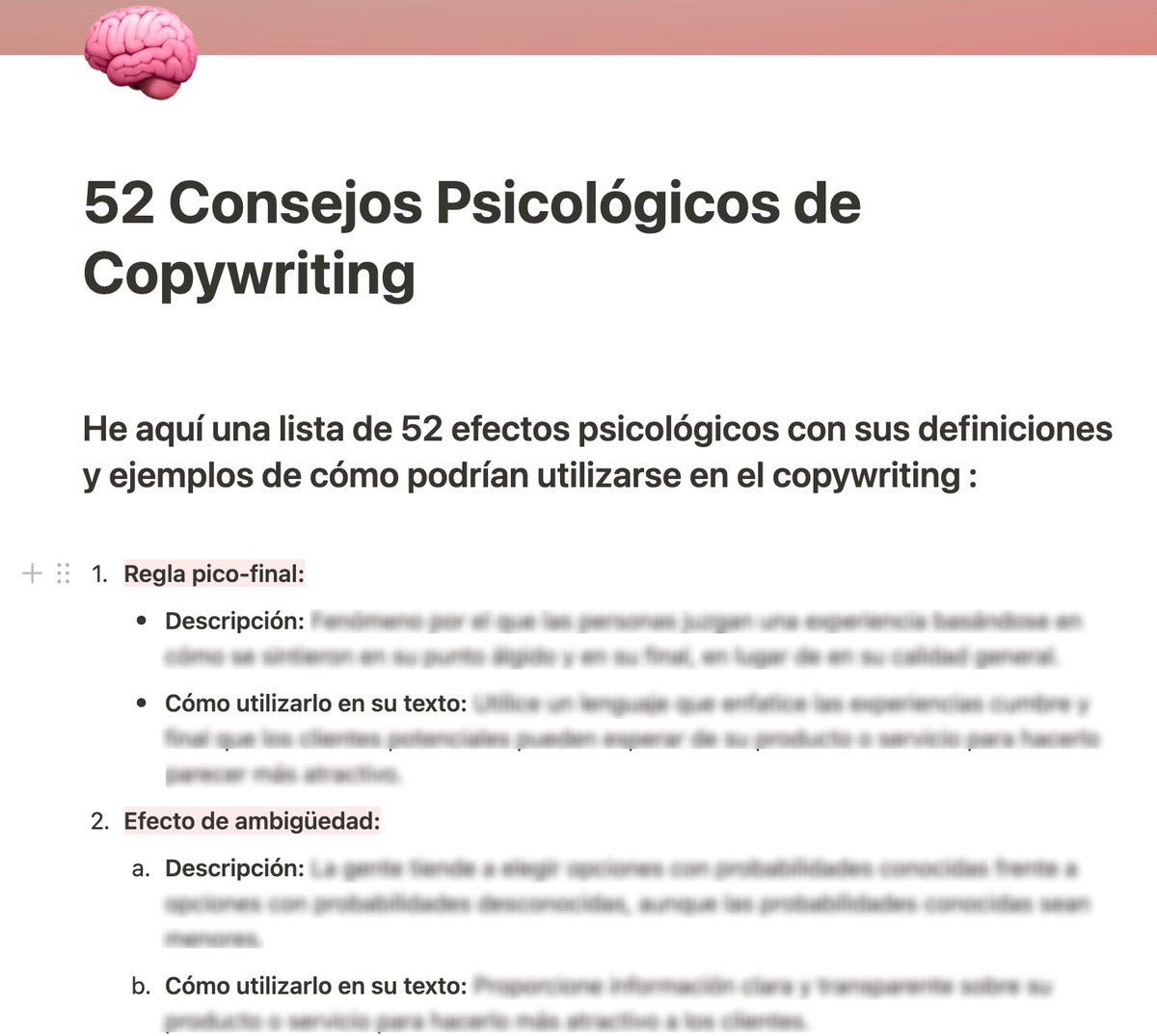 ¿Quieres escribir textos como un Jedi?

Necesitas entender la psicología humana. 

🎁He creado una guía gratuita con 52 efectos psicológicos y cómo usarlos en tu copywriting

Te lo doy GRATIS durante 48 horas

Like , RT, comentar "DM" y te lo enviaré por dm
(Tienes que seguirme)