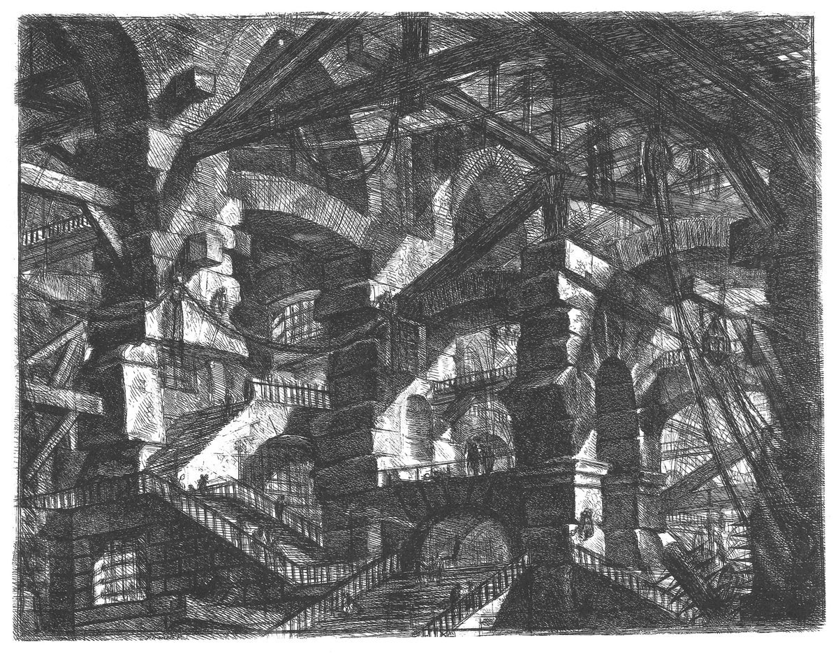 iDominicus's tweet image. Nieuwe serie: Waanzin - mailchi.mp/c651c1ff2c44/n…
(ill.: Carceri XIV - Piranesi)