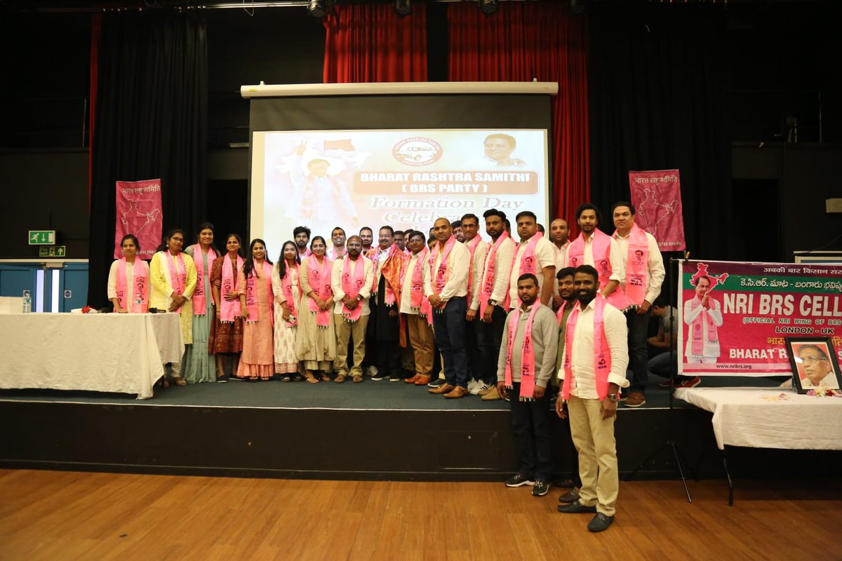 Anil_trs's tweet photo. Participated in @BRSparty formation day Celebrations at London, along with @Vidyasagarrao_K Garu.
@nribrs #22YearsOfBRS #JayahoKCR #KCR #DeshKiNethaKCR https://t.co/URTlNVLsoZ
