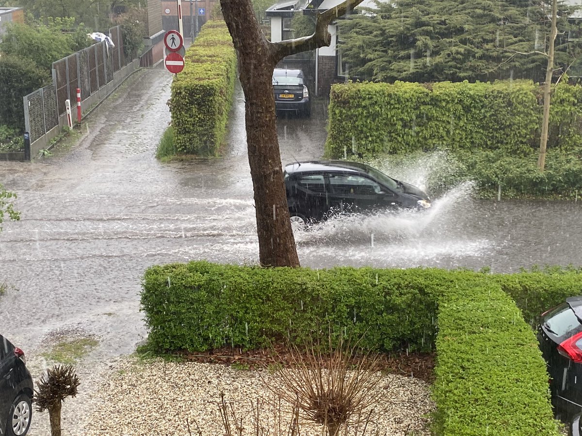webfactor's tweet image. Serieuze regenbui hier in #haren