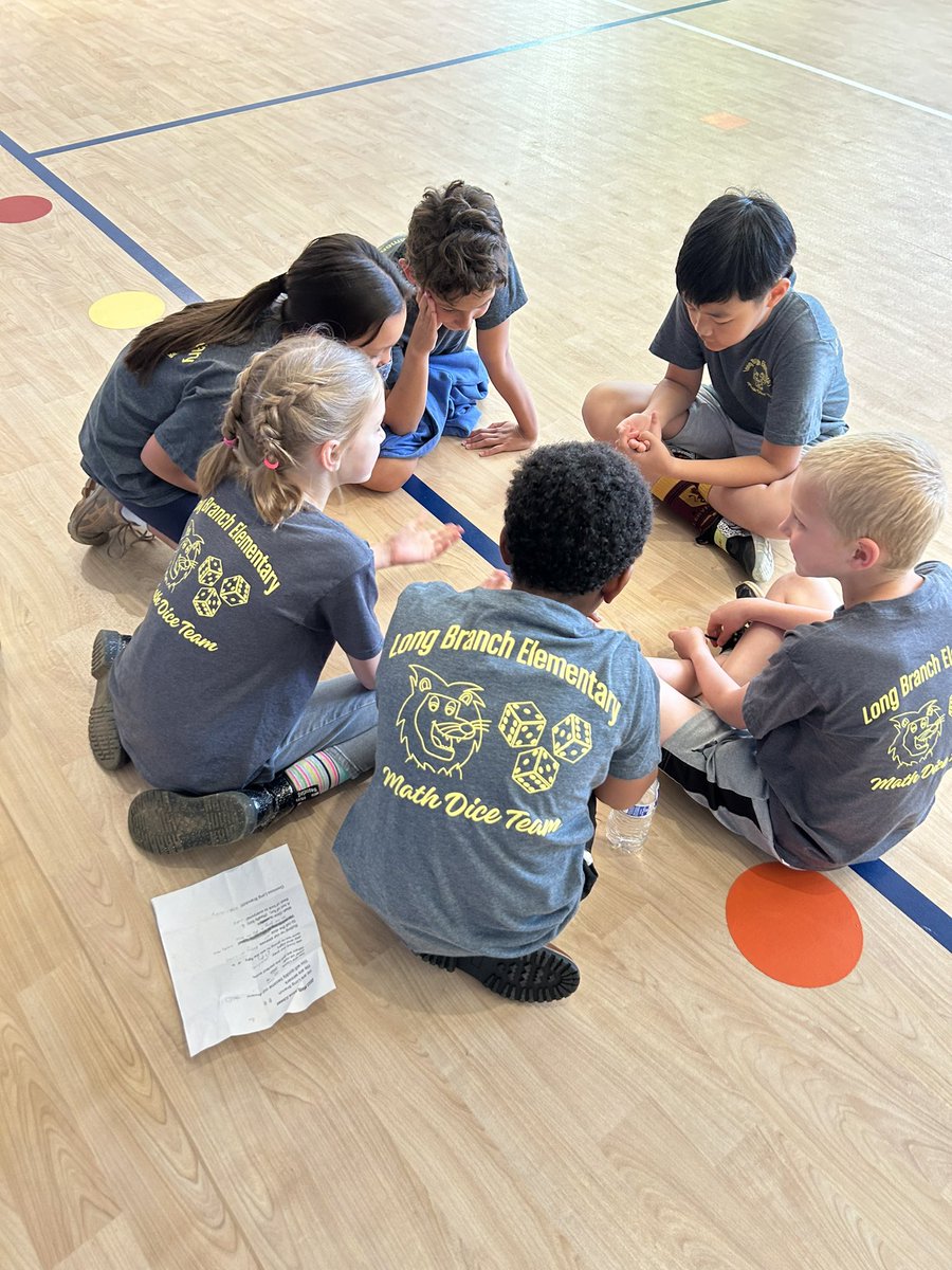 Our 5th grade <a href="/longbranch_es/">Long Branch ES</a> Math Dice Team is gearing up for the <a href="/APSMath/">APS Math Office</a> tournament today at Cardinal! Let’s go Lions!! #MathisFun