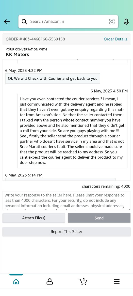 arunmp89's tweet photo. You should've sent it through a different courier who provides service in my area, right? Find a soultion and still if you intent to go by your arrogance  understand that you have lost a customer from hereon. @amazon https://t.co/PkZ12oIZ1Z