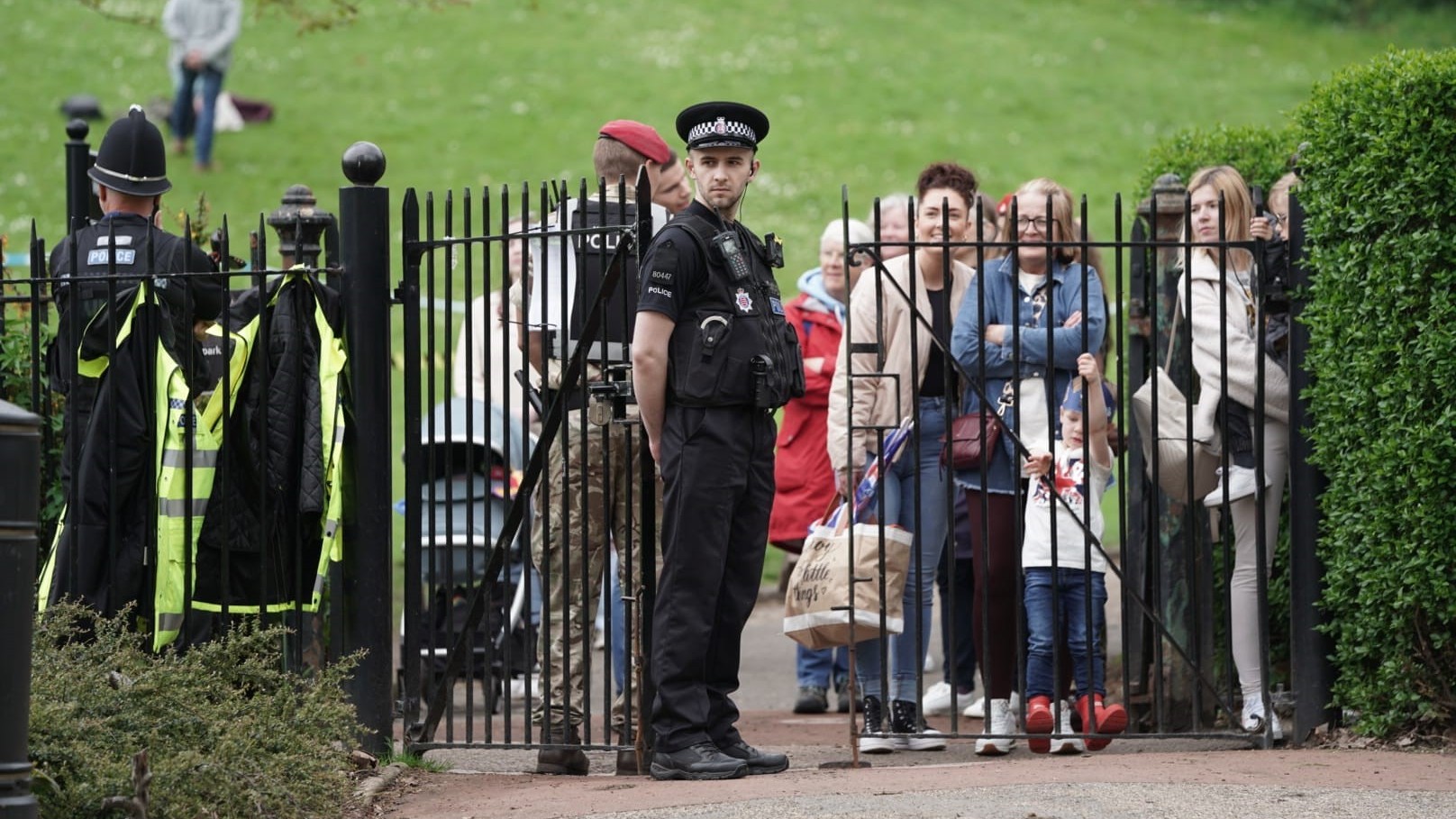 Officer at the gun salute in Colchester
