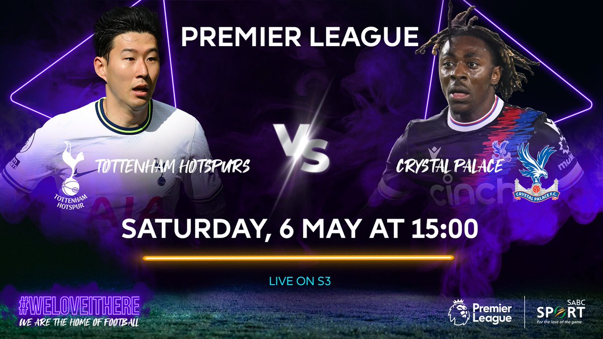 Out on <a href="/SABC3/">S3</a> this afternoon at 3pm for the #EPL game between Tottenham v Crystal Palace.. We also look ahead to Freiburg v RB Leipzig in the Bundesliga... <a href="/SABC_Sport/">SABC Sport</a> #SizenzaZonke