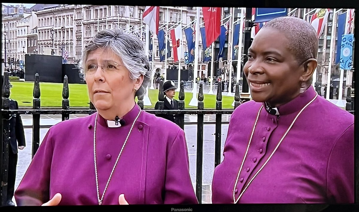 Good to see women bishops playing a role in the Coronation - including Bishop Rose Hudson-Wilkin who spoke so movingly at our meeting in 2019.