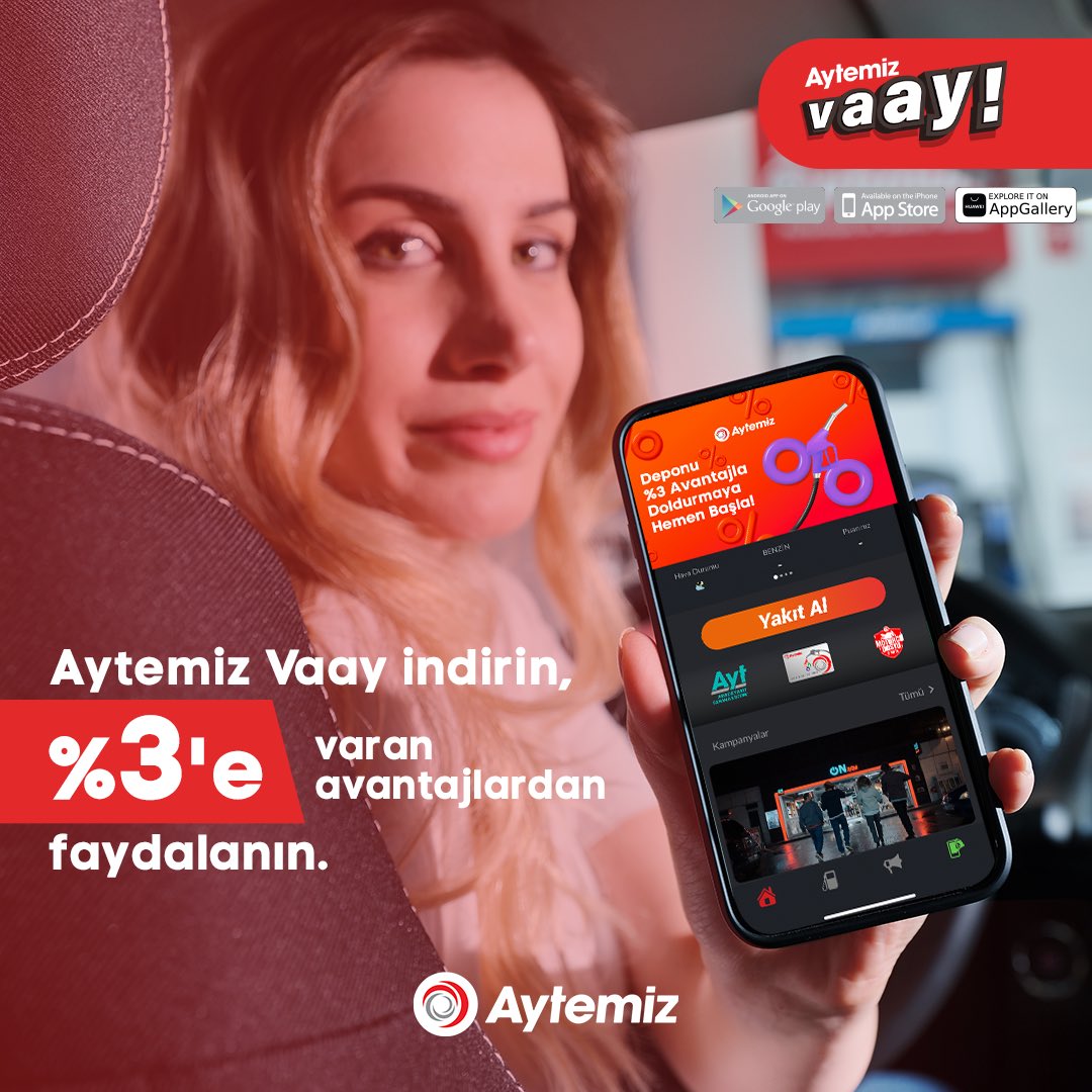 AytemizOfficial's tweet photo. Telefonunuzda Aytemiz Vaay yüklüyse deponuz avantajlarla dolar!
Siz de profilimizdeki linkten Aytemiz Vaay'ı indirin, fırsatlarla dolu bir dünyayla tanışın.
#Aytemiz #Vaay #Avantaj #Fırsat https://t.co/JXkmiAfmNk