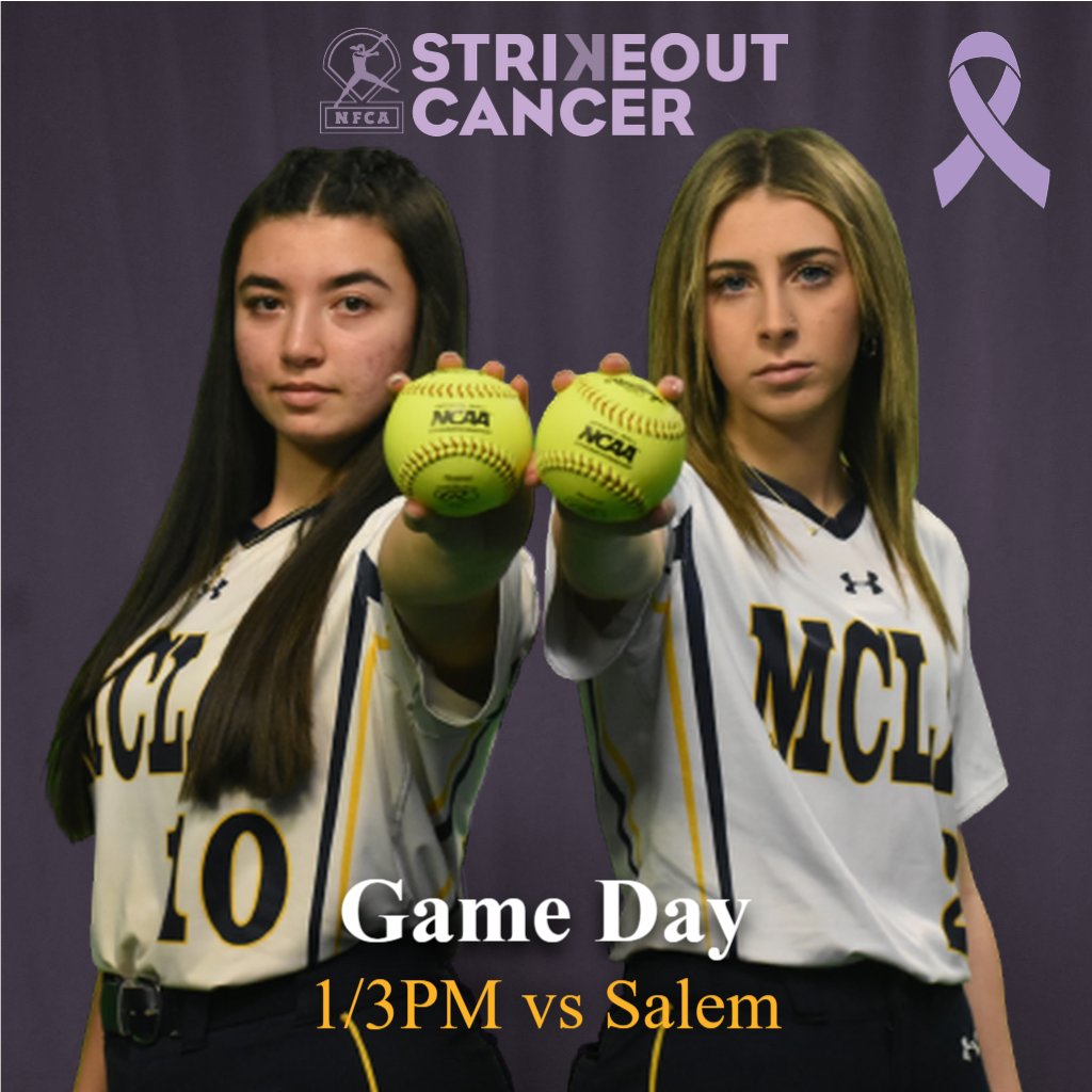 Game Day 
Home vs Salem
1/3pm

#StrikeOutCancer