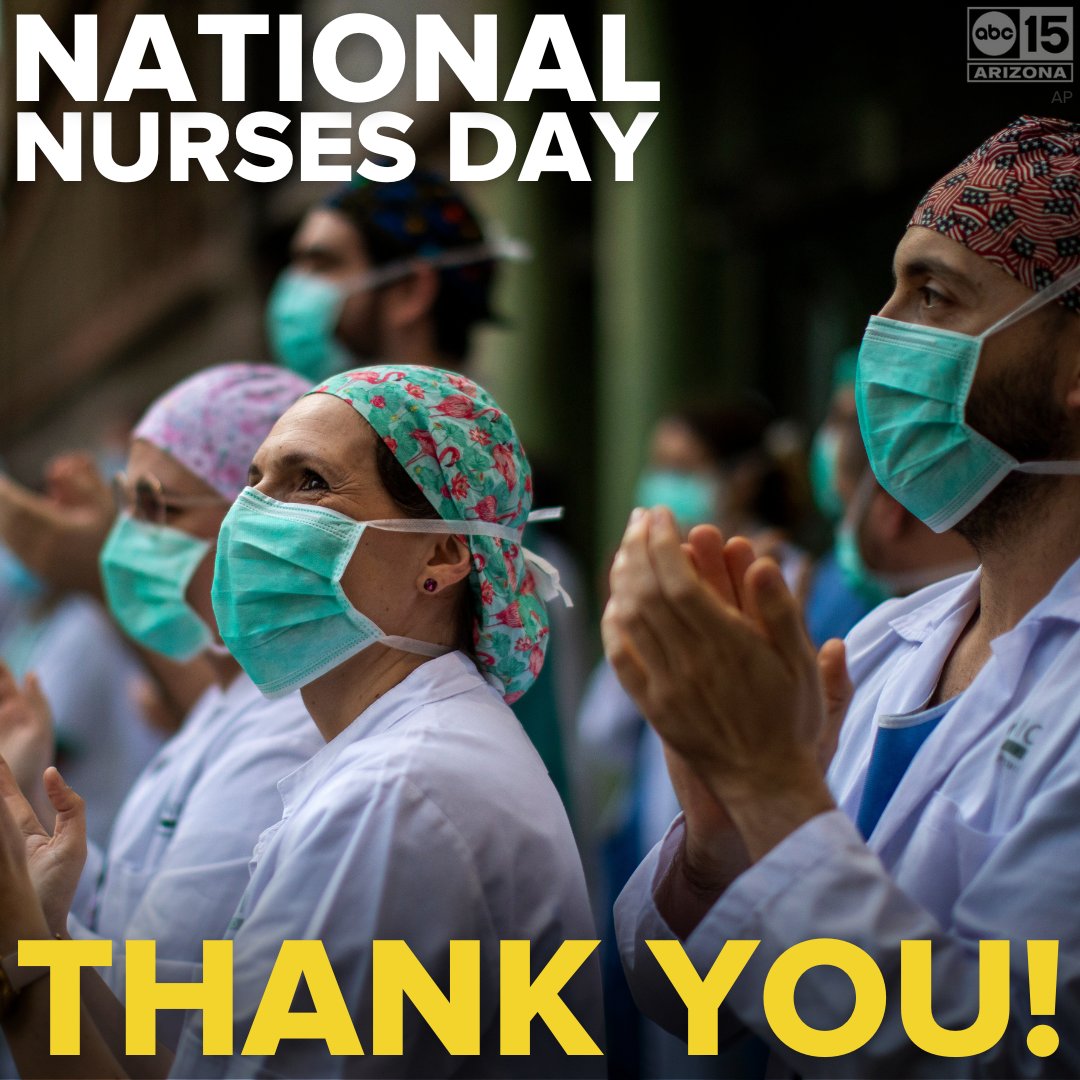 abc15's tweet photo. Thank you, nurses! 💙 #abc15 #NationalNursesDay https://t.co/DWDeHgFUzZ
