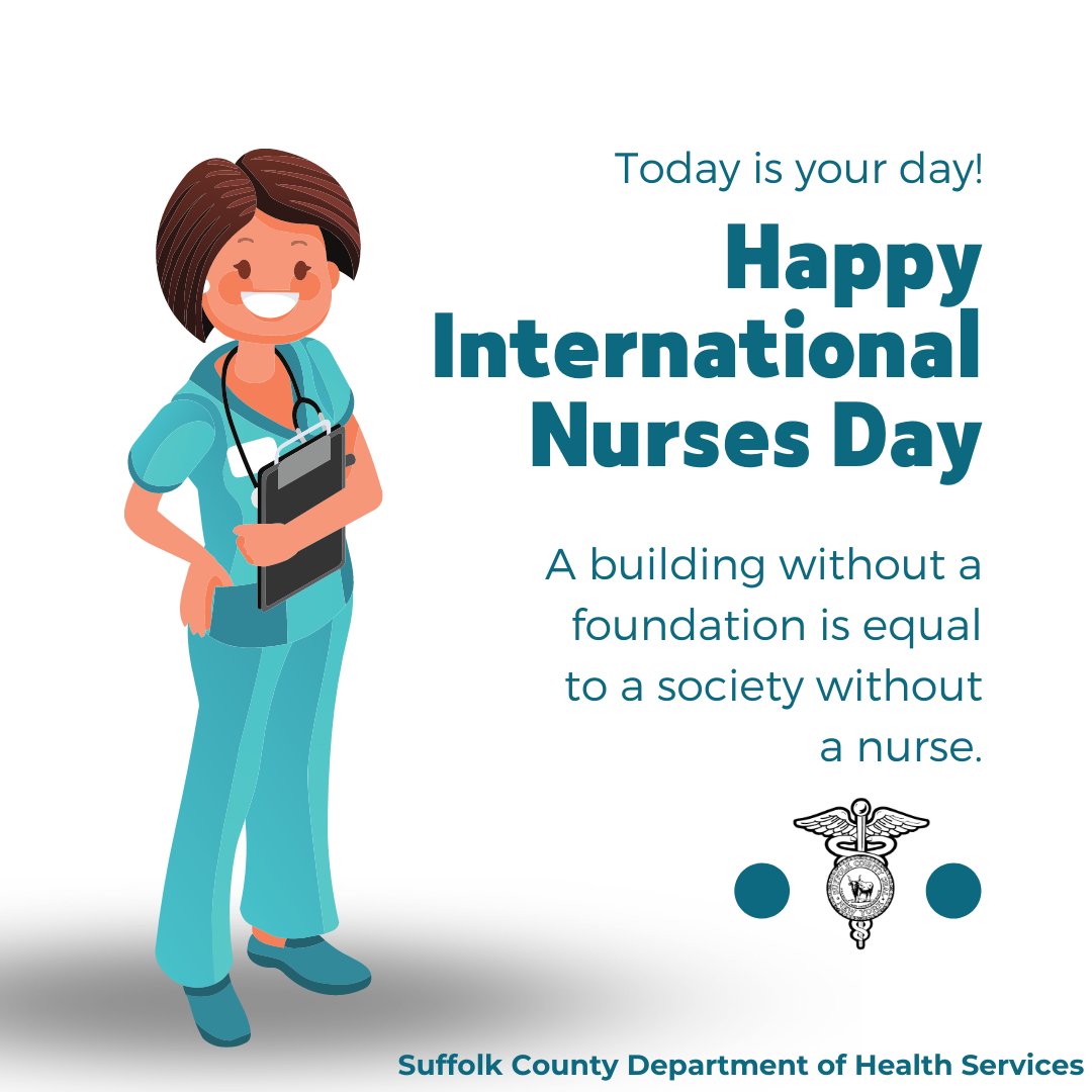 Happy National Nurses Day! We offer special thanks to our nurses who work to improve the health of our communities in Suffolk County.  Nurses, You make a difference!