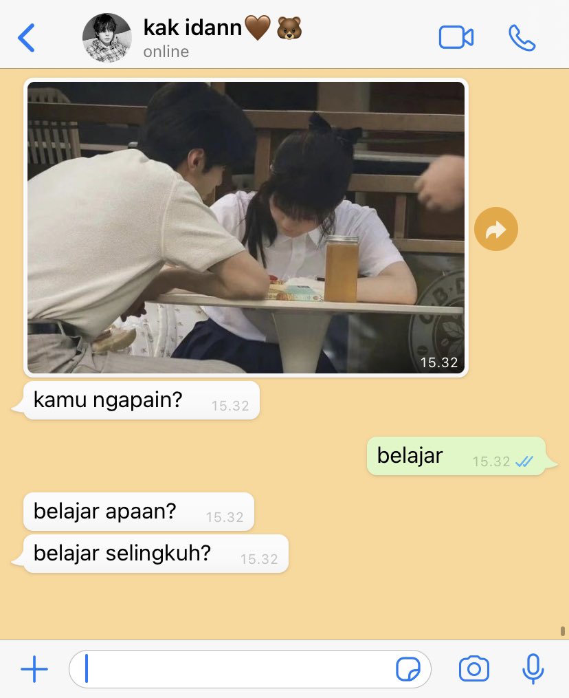 WRITTENBYINFJ's tweet photo. belajar selingkuh

— heeseung few twt au
writtenbyinfj https://t.co/3IDzSU0wDZ