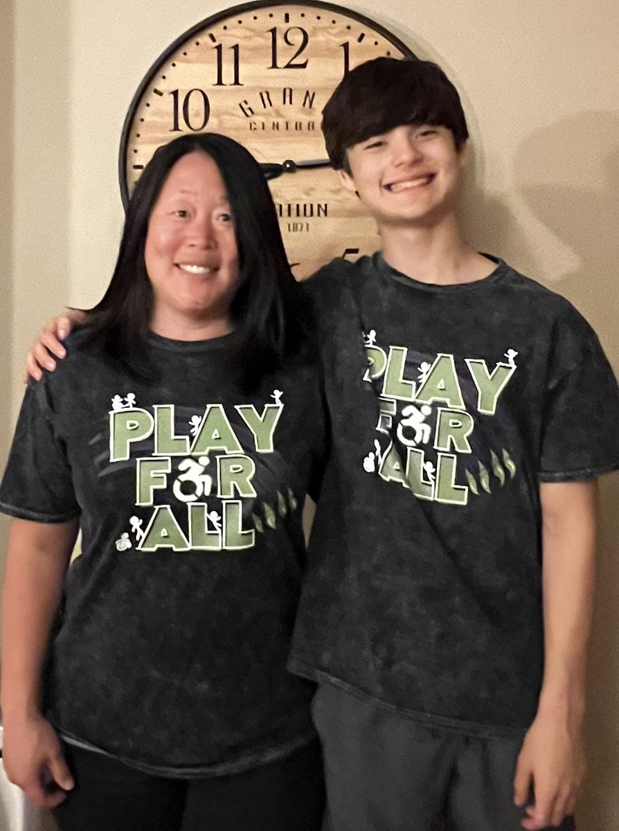 ErikaVogel1's tweet photo. The T-Shirts are hot off the press!  Thanks to Tim &amp; Negah Connelly, @amexwatts and the @Timberwolves for this amazing collab supporting the accessible playground project at Glen Lake Elementary. We are $264K away from the million dollar playground dream!  💙🫶🏽💙 #mnplay4all https://t.co/zwME6OnkB9