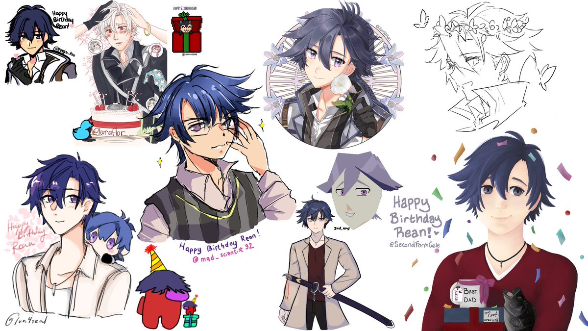 ⭐️HAPPY BIRTHDAY REAN 2023⭐️  To celebrate his birthday, 26 wonderful artists have come together to draw Rean Schwarzer on 2 collaborative art canvases! Please enjoy 💜  #リィン誕生祭2023 #HappyReanDay #閃の軌跡 #リィン·シュバルツァー