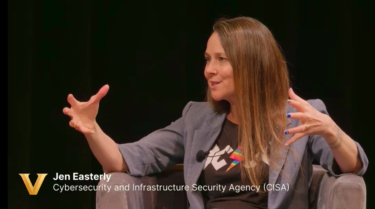 CISAJen's tweet image. Thanks to @VanderbiltU for hosting me at the Summit on Modern Conflict &amp;amp; Emerging Threats for a keynote on the nexus between Cybersecurity &amp;amp; AI. Grateful to my friend @NiloofarHowe for the chat. Also great to spend time with the talented faculty &amp;amp; students of Vandy!