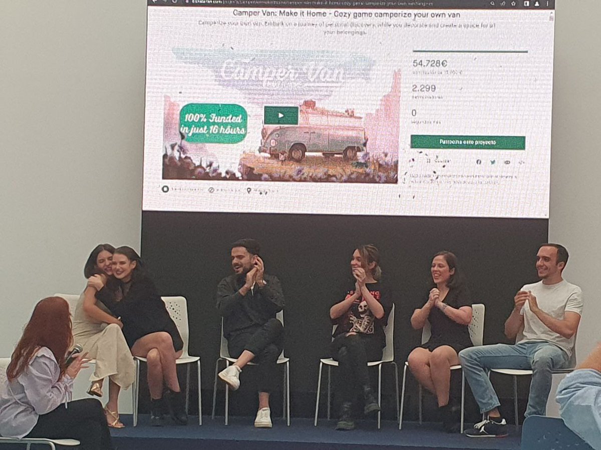 Anabelsanchezg's tweet photo. Ayer el Kickstarter se cerró con una recaudación de 54.728€ y 2299 backers 

Y yo no me podía sentir más arropada ❤️ https://t.co/4gk5ELpr0g