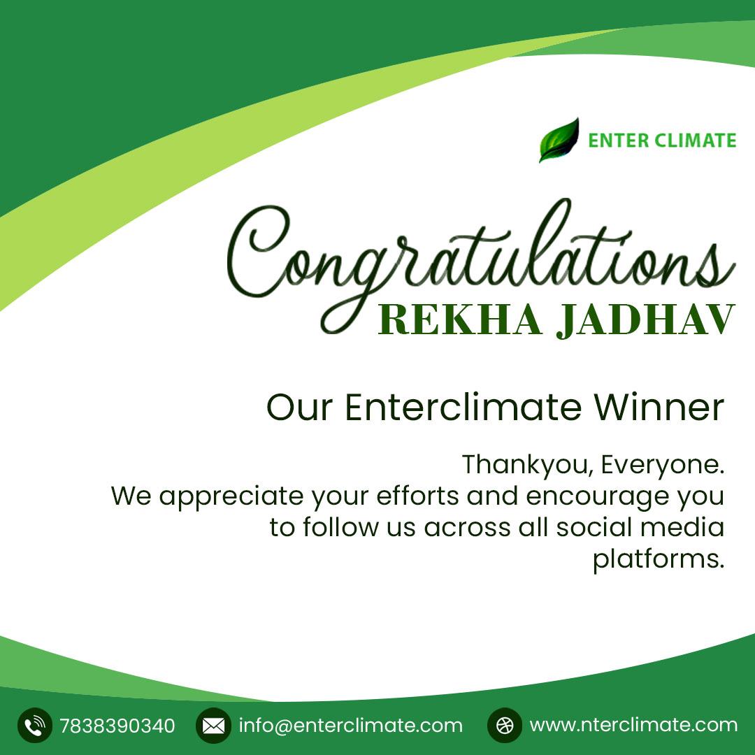 EnterClimate's tweet photo. CONGRATULATIONS🥳🥳
@Rekhajadhav11
You won a Rs 500/- #AmazonVoucher in the #enterclimate contest.
Thank you, everyone. We genuinely appreciate your efforts & encourage
Watch Out For The Next Contest, and stand a chance to win #Amazonvouchers.
#ContestAlert #questions https://t.co/dAQGv3QjPu