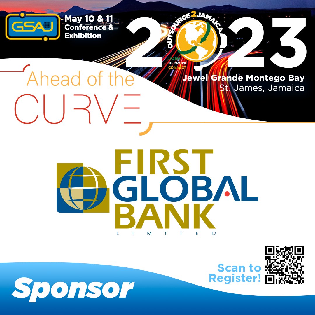 Outsource2Ja's tweet photo. #Sponsorshoutout to First Global Bank! @firstglobalbank ⁣
⁣
#Outsource2Jamaica #4DAYSAWAY https://t.co/tEILRYnjzt