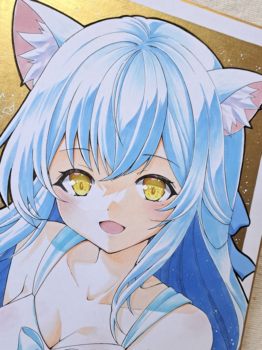 「大色紙はどうしよかな…二次はグラデ便箋セットで出します。一次はまだ通販に出してな」|ささつゆ🦊5/5【COMITIA144】H28b📚5/6【A40】参加のイラスト