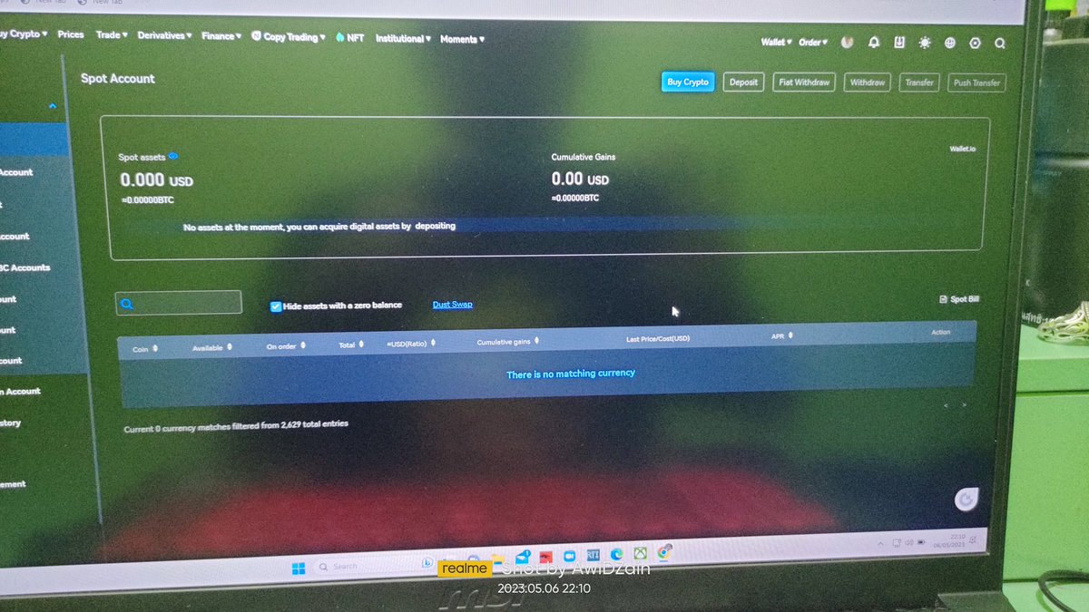 What happened to our assets gate.io