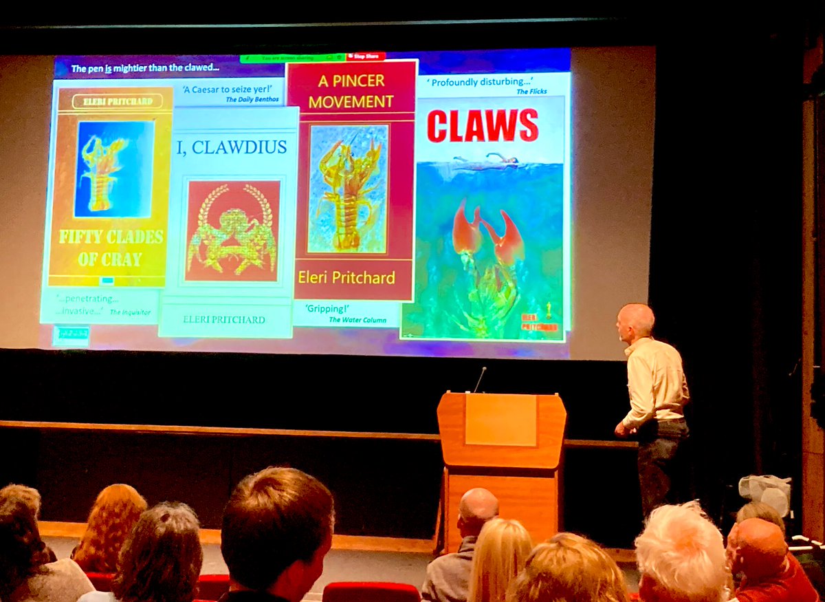 Feels like the end of an era as I step down from the London Freshwater Group Publicity Secretary role, but according to Steve, my future is bright 😅🦞📚Thanks to the amazing <a href="/LndnFreshwater/">LndnFreshwaterGroup</a> team <a href="/carlsayerUCL/">Prof Carl Sayer</a>, <a href="/renton_phil/">Phil Renton</a> and Steve Kett. It’s been an honour 🥰