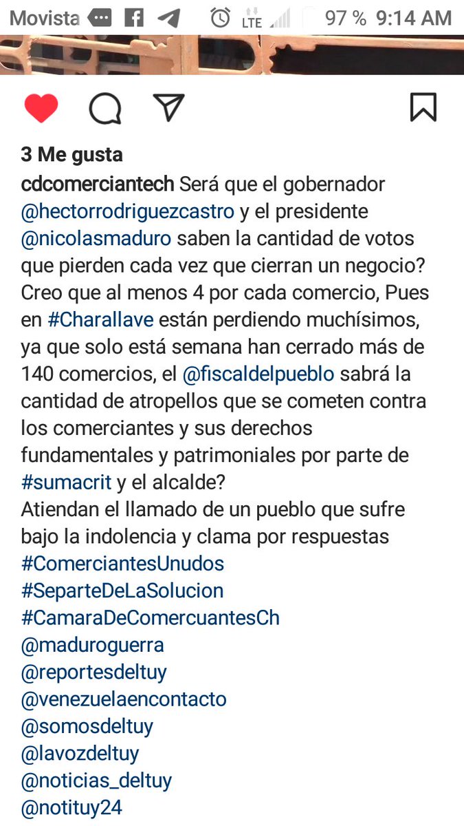 ArdlyCrespo's tweet photo. .@NicolasMaduro .@dcabellor .@HectoRodriguez .@TarekWiliamSaab .@IGTaldia 
Las acciones y sus consecuencias en Charallave... https://t.co/BOtM0FRiNM