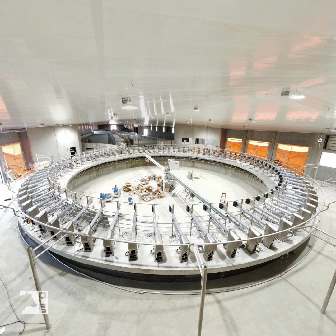 dairylanesystem's tweet photo. Things are progressing well at Bertens’ 80 Stall GEA T8900 rotary in Olds, Alberta. Looking forward to getting this parlour turning!
#DLSdairy #DLSrotary #DLSalberta #GEAfarming #GEAt8900 #GEArotary #dairy #dairyfarmer #milk #milking #agriculture #ABag #Mueller https://t.co/jUnhmqWoox