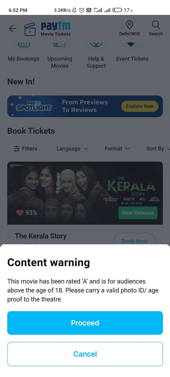 _tool_kit's tweet image. Never seen this much hate from ecosystem for any movie. Most cr@p bullywood A+ movies allow anyone without checking. This is just too much @Paytm @PaytmTickets @Paytmcare time to #BoycottPaytm too