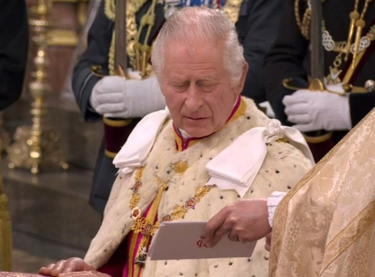 The King chooses his main course while wearing the ancient ceremonial garlic naan