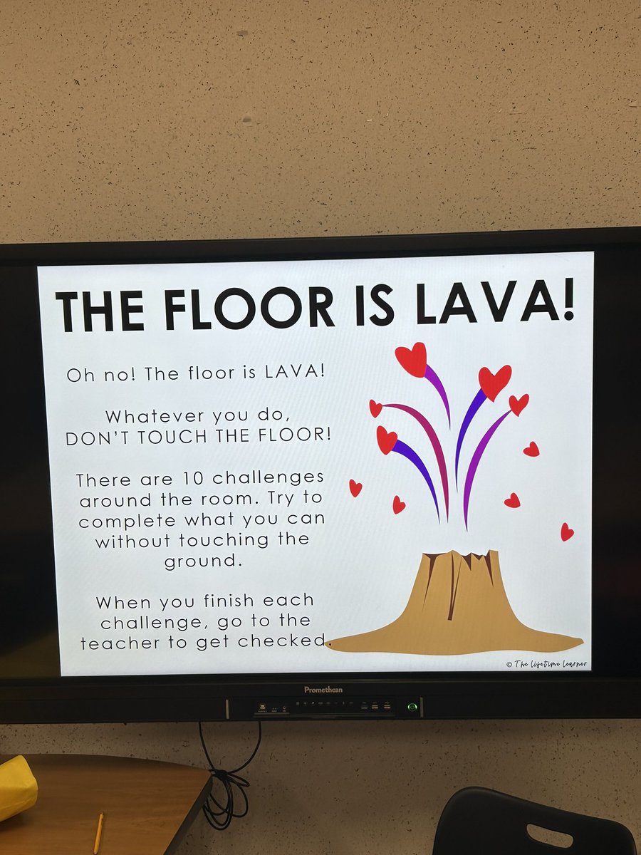 1KS4EDU's tweet photo. Itโs amazing what our kids will do when you add a twist to their learning! #reviewweek #thefloorislava #caution #studentsatwork @DrWynneLaToya @FrancisES_AISD https://t.co/QX1YPeCXom