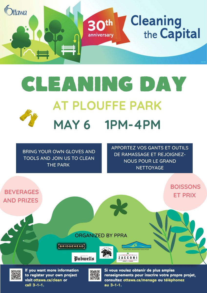 plantpoolRA's tweet photo. Today, Saturday May 7 @ 1pm come clean up Plouffe Park and Preston! Meet everyone at the rear of Plant Pool to pick up supplies, coffee, treats and there will be prizes at 3:30 for the nastiest thing you find! Huge thanks to PPRA, @Pubwells,  Plant &amp; Curio, Zacconi @ArielTroster https://t.co/g9iejv9xSR