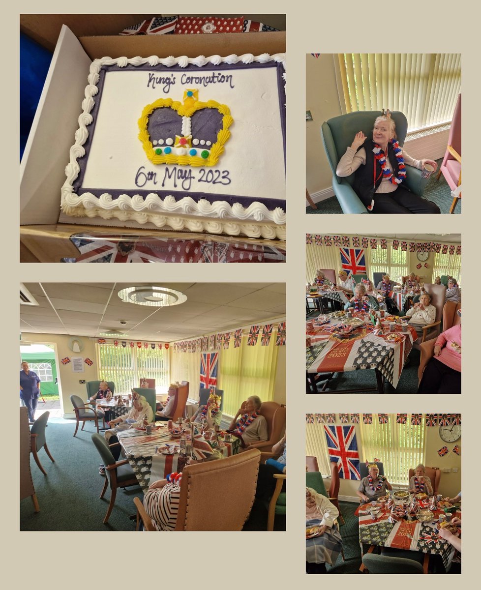 NConnieLewcock's tweet photo. A lovely day of celebrations @NConnieLewcock  @NewcastleCC . A massive thank you to all the team for working hard to make it a special day for all those staying with us. #Coronation #GodSaveTheKing  👑 https://t.co/VYmBT88jGK