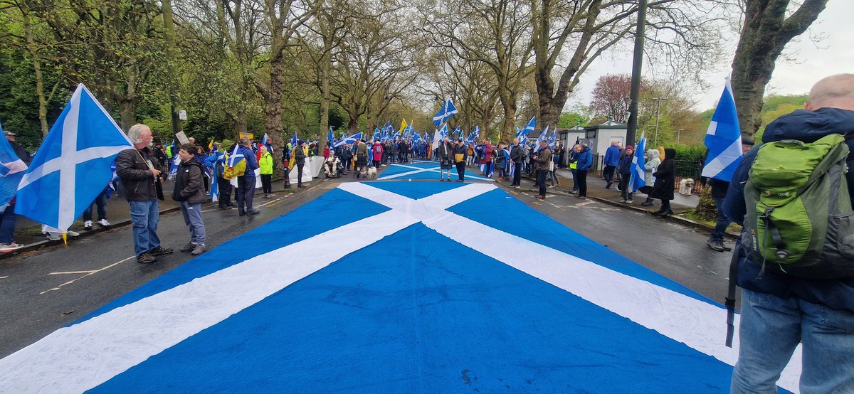 We're now at Glasgow Green. It's dreich, but we are united. #AUOBGlasgow