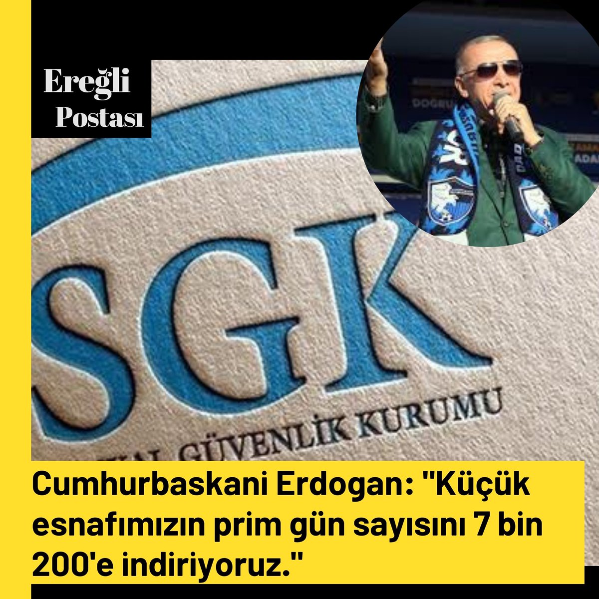 ereglipostasi's tweet photo. Cumhurbaskani Erdogan: Küçük esnafımızın prim gün sayısını 7 bin 200'e indiriyoruz.
#konya #konyaereğli #karapınar #halkapınar #emirgazi #ivriz #ayrancı #ereğli #esnaf #emekli #emeklilikteyasatakilanlar https://t.co/PrUUYOVuA4